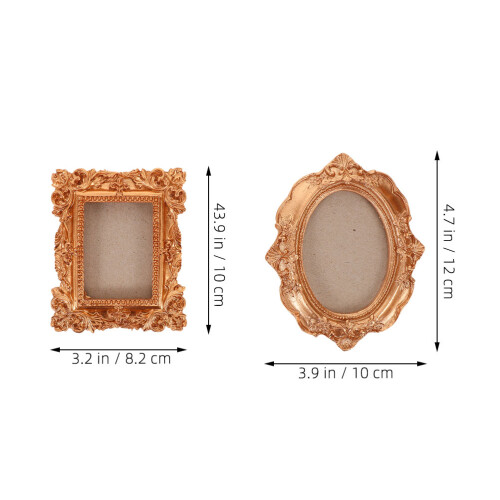 3pcs Gold Magnetic DIY Picture Frames for Refrigerator 1
