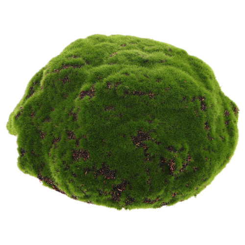 2Pcs Artificial Moss Green Foam 20Cm Half Sphere Rocks For Garden