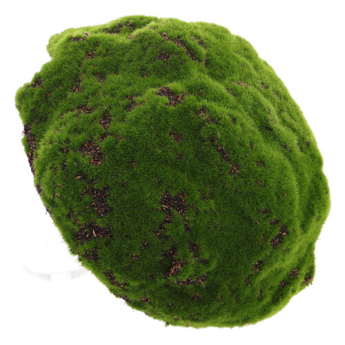 2Pcs Artificial Moss Green Foam 20Cm Half Sphere Rocks For Garden 2