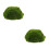 2Pcs Artificial Moss Green Foam 20Cm Half Sphere Rocks For Garden 7