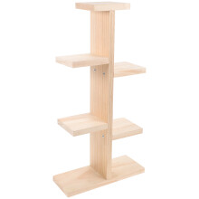 1 Set Wood Plant Stand Succulent Shelf Display Rack