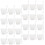 60 Sets Transparante Dessertbeker Voor Feest Pudding Cupcake Met 5