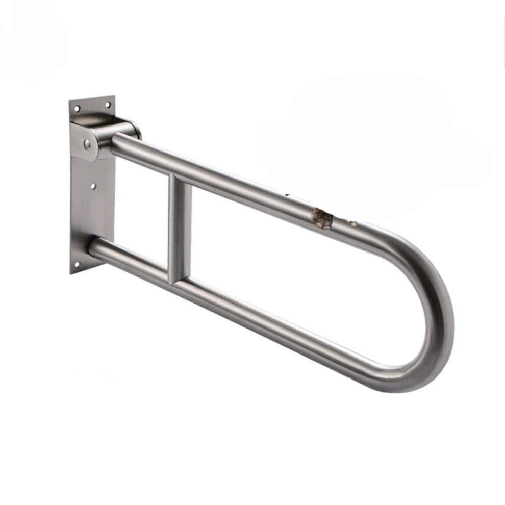 Toilet Frame Grab Bar for Bathroom, Flip-Up Mounted Safety Rail, Handicap Toilet Grab Handles