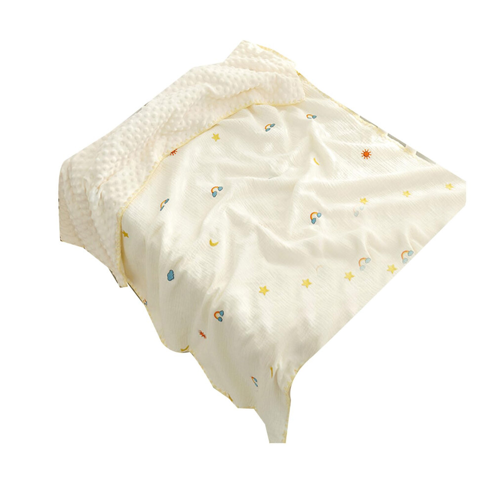 Baby Blanket For Girls And Boys, Infant Swaddle Blanket, Dotted Backing, Receiving Blanket, Crib Bed Accessory