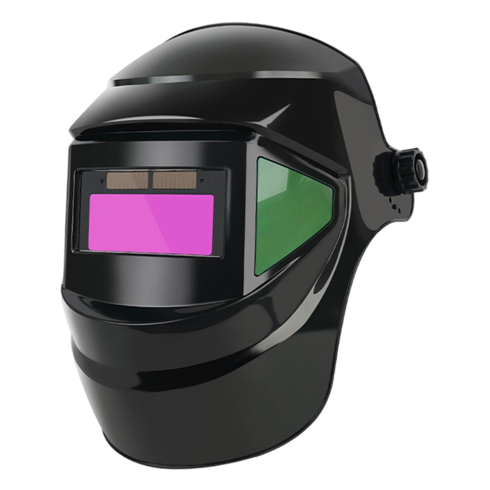 Auto Darkening Welding Helmet Solar Powered Lcd True Color Heat-Resistant Adjustable Welding Hood 180 Degree Flip Design 9393856108237