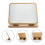 Wooden Tabletop Cosmetic Mirror Foldable Makeup Desktop 4