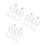 18 Pcs Clear Iridescent 8cm Plastic Ornament Balls For Christmas Tree 10