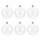 18 Pcs Clear Iridescent 8cm Plastic Ornament Balls For Christmas Tree 1