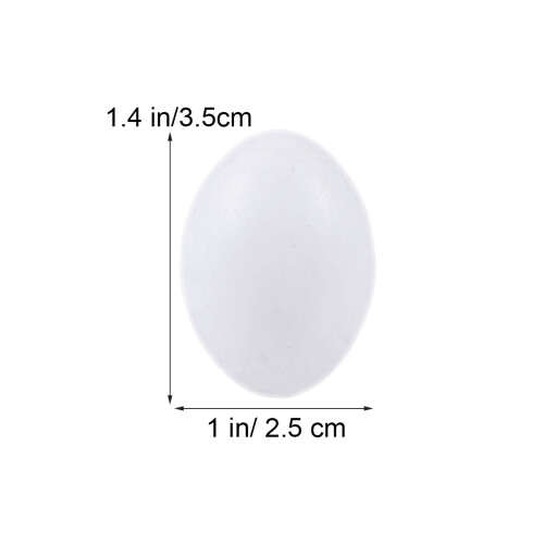 10Pcs Solid Carrier Pigeon Fake Eggs For Home Store Decor 1