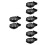 8 Pcs Stainless Steel Wall Mounted Ashtray With Adhesive 8