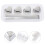 One Set Heart Shaped Stainless Steel Reusable Ice Cubes 3