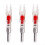 Automatic Luminous Nock For 6.2mm Arrows, Red LED Illumination, Auto Light Nock 1