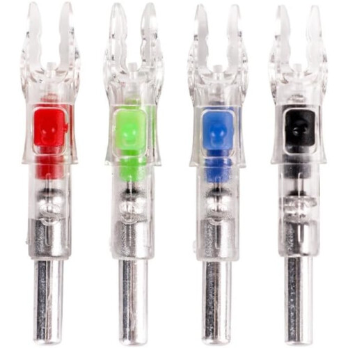 Automatic Luminous Nock For 6.2mm Arrows, Red LED Illumination, Auto Light Nock 2
