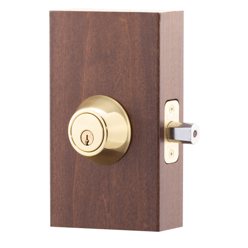 Copper Creek DB2410PB Enkelt cylinder Deadbolt Poleret messing 1