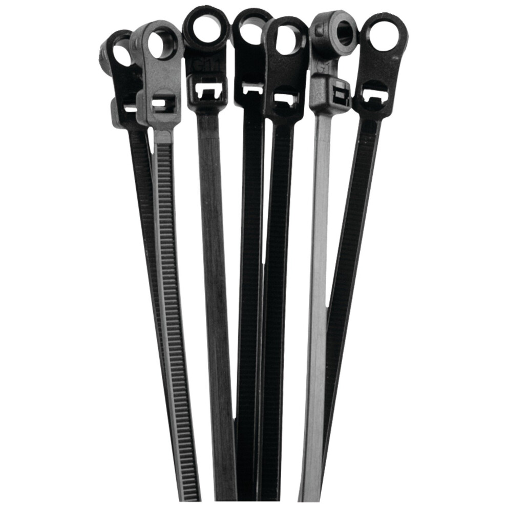 Install Bay Bmct11 Black Mount Cable Tie 11-Inch, 50-Pound (100-Pack) 086429152070