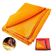 Welding Firesafe Fiberglass Blanket Flame Retardant Safety Protective Equipment 6x10ft 8x10ft 10x10ft Orange