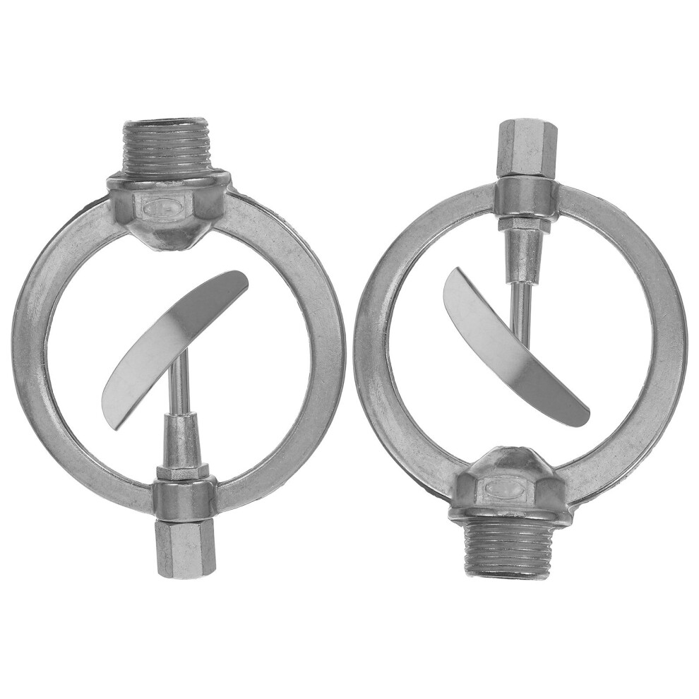 Villcase 2Pcs Automatic Rotating Metal Sprinkler For Lawn Garden Watering