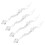 12 Pcs Clear Acrylic Teardrop Ornaments For Christmas Tree Decor 3