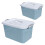 2Pcs Large Plastic Storage Containers With Lids For Toys And Blocks 1