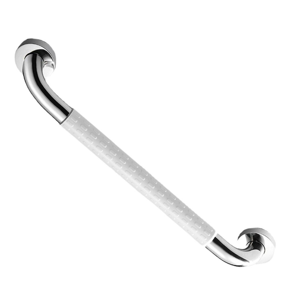 Villcase White 2Pcs Bathroom Safety Grab Bar Non-Slip Stainless Steel