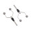 2PC Double Bi-Ceramic Tip Fly Tying Bobbin Holder For Standard Bobbin Lure Making Tool 1
