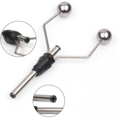 2PC Double Bi-Ceramic Tip Fly Tying Bobbin Holder For Standard Bobbin Lure Making Tool 1