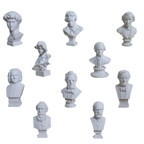 10Pcs Miniature Resin Plaster Sculpture Teaching Craft