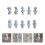 10Pcs Miniature Resin Plaster Sculpture Teaching Craft 3