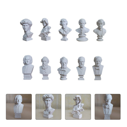 10Pcs Miniature Resin Plaster Sculpture Teaching Craft 2