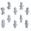10Pcs Miniature Resin Plaster Sculpture Teaching Craft 4