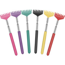 Lot de 6 gratte-dos t lescopiques et portables en m tal avec poign es en caoutchouc souple pour Thanksgiving, anniversaire, No l