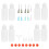 1 Set Embouts Mini Applicateur Aiguille Pour Flacon 9