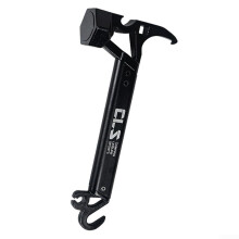 Efficient Camping Solution Dual Functionality Stainless Steel Hammer For Nails & Bottles (Black) Portable Tool Camping