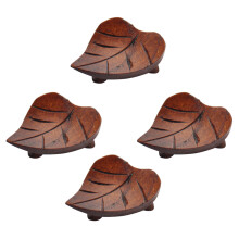 4 Peças Suporte Para Hashis Forma Madeira Decor