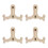 4Pcs Suporte De Madeira Para E De 7