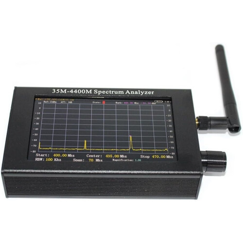 Handheld Spectrum Analyzer 35MHz-4.4GHz, 4.3-Inch TFT Color LCD Display, Rotary Encoder Control For Industry 1