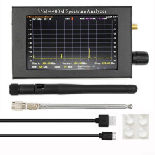 Handheld Spectrum Analyzer 35MHz-4.4GHz, 4.3-Inch TFT Color LCD Display, Rotary Encoder Control For Industry