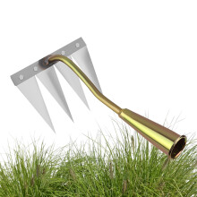 Scraper, Puller Tool Multipurpose Garden Tool For Aerating And Leveling Soil Portable Four-Teeth Garden Leveler