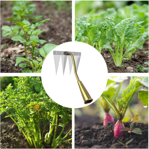 Scraper, Puller Tool Multipurpose Garden Tool For Aerating And Leveling Soil Portable Four-Teeth Garden Leveler 2