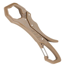 Fish Gripper Outdoor Fishing Tool, 4.29 x 0.98 Inches, Khaki Carabiner Gripper For Backpack Or Belt Access