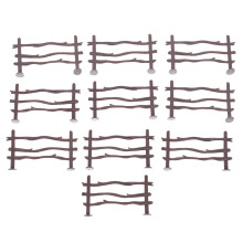 Educational Farm Fence Toy PVC Garden Fence Parts Realistic Farm Fencing DIY Playset 20pcs Model 1