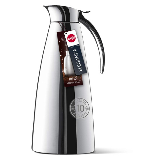 Carafe isotherme - EMSA - 1 l - Inox - Gris