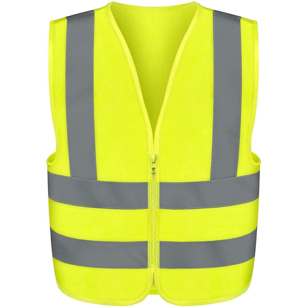 Neiko 53942A High Visibility Safety Vest With Reflective Strips Size 837013539421