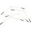 Line Splitter 20 Pcs Pack, Sub Line Splitters, Fishing Line Divider Replacement, Space Bean Tool 5