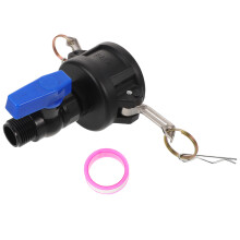 Ibc Tote Adapter 275-330 Gallon 2" Auf 3/4" Kunststoff