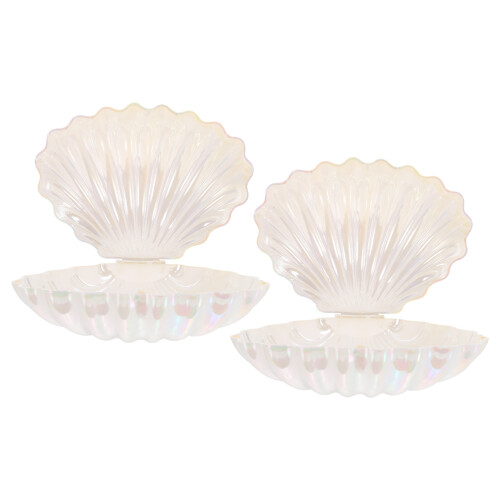2Pcs Sea Shells Candy Boxes Seashell Party Favor Storage Containers 2