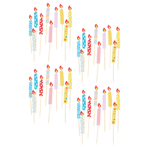 40 Unidades Velas Para Aniversário E