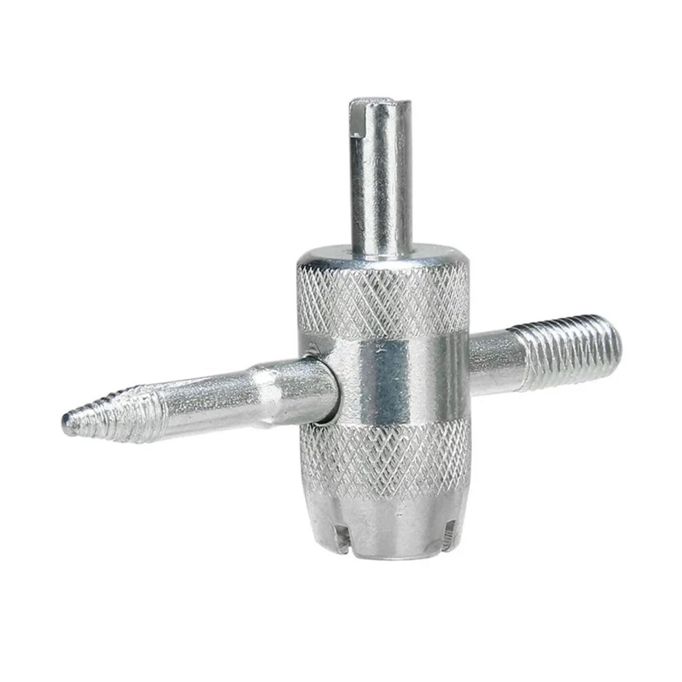 Solenoid Valve 4 In 1 Car Tire Repair Kit With Core Removal Tool Stem Puller Screwdriver Valve Dark Grey-image-OPC-PKVR5F7-NEW