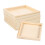 25 Stk. Holz Tabletts Quadratisch Puzzle Boxen 8