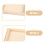 25 Stk. Holz Tabletts Quadratisch Puzzle Boxen 7